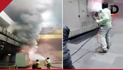 തെലങ്കാനയിലെ ഹൈഡ്രോ ഇലക്ട്രിക് പ്ലാന്റില്‍ തീപിടുത്തം; എട്ട് ജീവനക്കാര്‍ കുടുങ്ങിക്കിടക്കുന്നു ; 10 പേരെ രക്ഷപ്പെടുത്തി