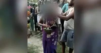 ‘ഉത്തര്‍പ്രദേശില്‍ യുവതിയെയും ഭിന്നശേഷിക്കാരനെയും തലമുണ്ഡനം ചെയ്ത്, ചെരിപ്പുമാലയണിയിച്ച് ഗ്രാമത്തിലൂടെ നടത്തിച്ചു’; ദൃശ്യങ്ങള്‍ സോഷ്യല്‍ മീഡിയയില്‍ പ്രചരിപ്പിച്ചതായി പരാതി