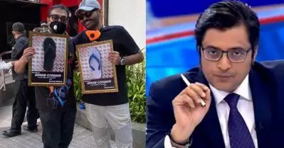‘ഫ്രെയിം ചെയ്ത ചെരിപ്പുകള്‍’; അര്‍ണാബ് ഗോസ്വാമിക്ക് മികച്ച മാധ്യമ പ്രവര്‍ത്തനത്തിനുള്ള അവാര്‍ഡ് നല്‍കാനെത്തി കുനാല്‍ കമ്രയും അനുരാഗ് കശ്യപും