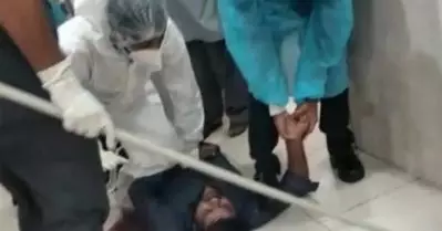 ആശുപത്രി ജീവനക്കാരുടെ മര്‍ദ്ദനത്തിനിരയായ കൊവിഡ് രോഗി മരിച്ചു