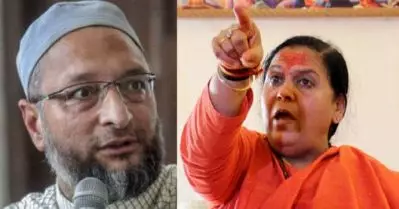 ഉമാഭാരതി പള്ളി പൊളിക്കാന്‍ ആക്രോശിച്ചതും ബാബരി തകര്‍ത്ത് അദ്വാനി മധുരവിതരണം നടത്തിയതും നേരല്ലെന്നാണോ; ഉവൈസി
