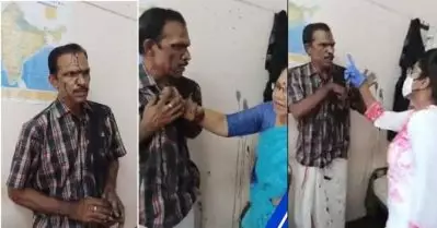 ‘ഇനിയൊരു പെണ്ണിനോടും ഇത് ചെയ്യരുത്’; വിജയ് നായരുടെ മുഖത്ത് കരിയോയില്‍ ഒഴിച്ച് ഭാഗ്യലക്ഷ്മി അടക്കമുള്ള സ്ത്രീകളുടെ പ്രതിഷേധം