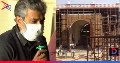 പോരാടാനുള്ള പ്രതീക്ഷയാണിത്; പൊടി പിടിച്ച ബ്രഹ്മാണ്ട ലൊക്കേഷന്‍, കൊവിഡില്‍ നിര്‍ത്തിവെച്ച രാജമൗലി ചിത്രം പുനരാരംഭിച്ചു; ലൊക്കേഷന്‍ വീഡിയോ