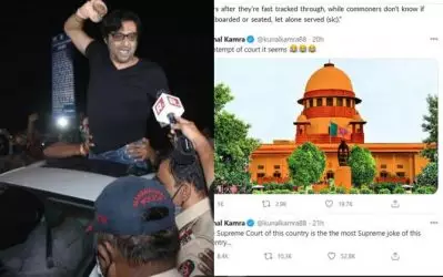 ‘കാവിയില്‍ മുങ്ങിയ കോടതി’; അര്‍ണബിന് ജാമ്യമനുവദിച്ച സുപ്രീംകോടതി വിധിക്കെതിരെ ട്വീറ്റ്; കുനാല്‍ കമ്രയ്‌ക്കെതിരെ കോടതിയലക്ഷ്യം ചുമത്തണമെന്ന് ആവശ്യം