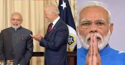 അന്ന് ട്രംപിനെ വിജയിപ്പിക്കണമെന്ന് ആഹ്വാനം, ഇന്ന് ബൈഡനും കമലയ്ക്കും മോദിയുടെ അഭിനന്ദനം