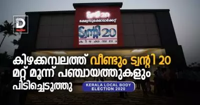 കിഴക്കമ്പലത്തിന് പുറത്തേക്ക് ട്വിന്റി 20; എല്‍.ഡി.എഫിന്റെ ഐക്യരനാട് ഉള്‍പ്പെടെ മൂന്ന്പഞ്ചായത്തുകള്‍ പിടിച്ചെടുത്തു