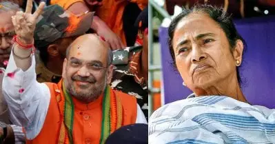 ജയ്ശ്രീറാമുമായി മമതയെ പിന്തുടര്‍ന്ന് ബി.ജെ.പി പ്രവര്‍ത്തകര്‍; ബംഗാളില്‍ അമിത് ഷായും മമതയും നേര്‍ക്കുനേര്‍