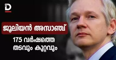 ജൂലിയന്‍ അസാഞ്ച്; 175 വര്‍ഷത്തെ തടവും കുറ്റവും