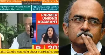 ബി.ജെ.പി അംഗമെന്ന് വിശ്വസിക്കുന്നതുകൊണ്ടാണ് റിപബ്ലിക് ടിവിയിലിരുന്ന് എ.എന്‍.ഐ മേധാവി കര്‍ഷകരെ ‘ഖലിസ്ഥാനി ഗയ്‌സ്’ എന്ന് വിളിക്കുന്നത്;പ്രശാന്ത് ഭൂഷണ്‍