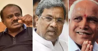ഹിന്ദുത്വ പ്രവര്‍ത്തകര്‍ ഭീഷണിമുഴക്കി നാടുനാളെ നടന്ന് രാമക്ഷേത്രത്തിന് പണം പിരിക്കുന്നു; എന്റെ വീട്ടിലും വന്നു; യെദിയൂരപ്പയെ നിര്‍ത്തിപ്പൊരിച്ച് കുമാരസാമിയും സിദ്ധരാമയ്യയും