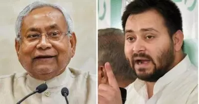 നിതീഷിന്റെ പ്രസംഗം തടസ്സപ്പെടുത്തി തേജസ്വി; നീ എന്റെ മടിയിലിരുന്ന് കളിച്ചവനാണെന്ന് നിതീഷ്