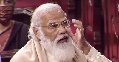 പാര്‍ലമെന്റില്‍ കരഞ്ഞ് മോദി, മറുപടി പ്രസംഗത്തില്‍ വിതുമ്പി ഗുലാം നബി ആസാദ്