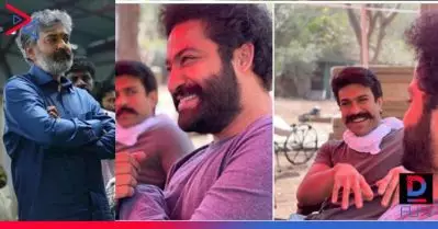 ഒഴിവ് സമയം ആഘോഷമാക്കി ജുനിയര്‍ എന്‍.ടി.ആറും രാം ചരണും; രാജമൗലി ചിത്രം ആര്‍.ആര്‍.ആര്‍ ക്ലൈമാക്‌സ് ഷൂട്ടിംഗ് പുരോഗമിക്കുന്നു