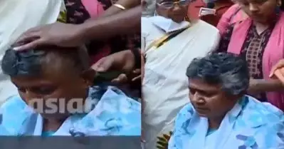 രാജിയ്ക്ക് പിന്നാലെ തലമുണ്ഡനം ചെയ്ത് ലതികാ സുഭാഷ്