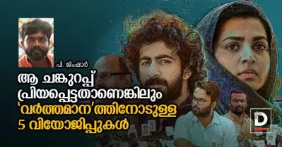 ആ ചങ്കുറപ്പ് പ്രിയപ്പെട്ടതാണെങ്കിലും ‘വര്‍ത്തമാന’ത്തിനോടുള്ള 5 വിയോജിപ്പുകള്‍ | പി. ജിംഷാര്‍