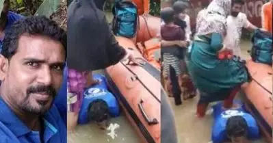 പ്രളയത്തില്‍ ശരീരം ചവിട്ടുപടിയാക്കിയ ജയ്‌സലിനെതിരെ സദാചാര ഗുണ്ടായിസത്തിന് കേസ്