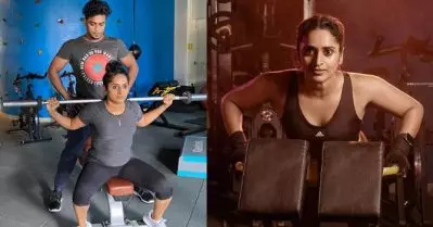 ഇഷ്ട ഭക്ഷണം കഴിച്ചുകൊണ്ട് ഡയറ്റ് പ്ലാന്‍; വൈറലായി സുരഭി ലക്ഷ്മിയുടെ വര്‍ക്കൗട്ട് ഫോട്ടോഷൂട്ട്