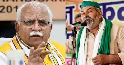 അംബേദ്കര്‍ പ്രതിമയുടെ മറവില്‍ ജനങ്ങളുടെ ഐക്യം തകര്‍ക്കാനാണ് അയാള്‍ വരുന്നത്; ഖട്ടറിനെ ഗ്രാമത്തില്‍ കാലുകുത്താന്‍ അനുവദിക്കില്ലെന്ന് രാകേഷ് ടികായത്
