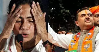 മമതയ്ക്ക് നന്ദിഗ്രാമില്‍ പ്രതീക്ഷ മങ്ങുന്നു; മുന്നില്‍ ബി.ജെ.പിയുടെ സുവേന്തു