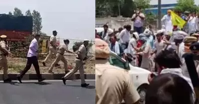 ഹരിയാനയില്‍ ഖട്ടറിനെതിരെ പ്രതിഷേധിച്ച കര്‍ഷകര്‍ക്ക് നേരെ ലാത്തി ചാര്‍ജ്; നിരവധി കര്‍ഷകര്‍ക്ക് പരിക്ക്
