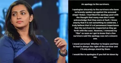 ആ മാപ്പുപറച്ചില്‍ ആഘോഷിക്കേണ്ട ഒന്നല്ലെന്ന് അറിയാം ; വേടന്റെ പോസ്റ്റ് ലൈക്ക് അടിച്ചതില്‍ ക്ഷമ ചോദിച്ച് പാര്‍വതി