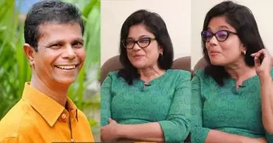 ഇങ്ങനെ തോള്‍ മാത്രം കുലുക്കിയല്ലേ അദ്ദേഹം ചിരിക്കുന്നത്; ഇന്ദ്രന്‍സിന്റെ ചിരിയും നോട്ടവും അനുകരിച്ച് മഞ്ജു പിള്ള