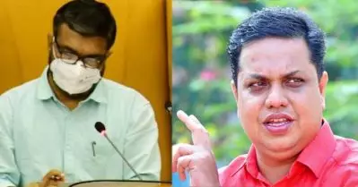 മാസ്‌ക് വെക്കാത്തതിന് എ.എന്‍. ഷംസീറിന് സ്പീക്കര്‍ എം.ബി. രാജേഷിന്റെ വിമര്‍ശനം