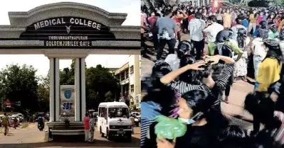 മെഡിക്കല്‍ കോളേജ് വനിതാ ഹോസ്റ്റലിന് മുന്നില്‍ നഗ്നതാ പ്രദര്‍ശനം; നടപടിയെടുക്കാത്തതില്‍ പ്രതിഷേധിച്ച് പി.ജി ഡോക്ടര്‍മാരുടെ പന്തം കൊളുത്തി പ്രതിഷേധം