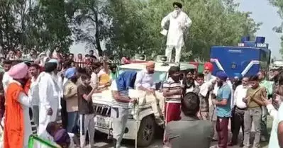 ഹരിയാനയിലും കര്‍ഷക സമരത്തിനിടയിലേക്ക് ബി.ജെ.പി എം.പിയുടെ കാര്‍ ഓടിച്ചു കയറ്റി; ഒരാള്‍ക്ക് പരിക്ക്