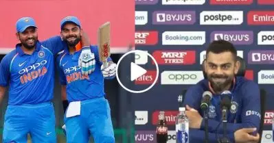 തനിക്ക് വിവാദമാണുണ്ടാക്കേണ്ടതെങ്കില്‍ നേരത്തെ പറയണം; രോഹിത് ശര്‍മയെ ഒഴിവാക്കി കൂടേയെന്ന മാധ്യമപ്രവര്‍ത്തകന്റെ ചോദ്യത്തിന് കോഹ്‌ലിയുടെ മറുപടി, വീഡിയോ