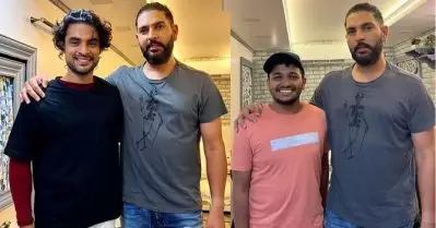 ‘മിന്നല്‍ മുരളിയും പിച്ചിലെ മിന്നലും’; യുവരാജിനൊപ്പമുള്ള ചിത്രം പങ്കുവെച്ച് ടൊവിനോയും ബേസിലും