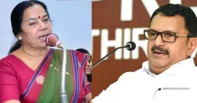 ‘ശകുനം പിഴച്ച സ്ഥിതിക്ക് മുരളി ഇനി ബി.ജെ.പിയില്‍ ചേരുമോ’? ആര്യയെ മുരളീധരന്‍ വേട്ടയാടുന്നത് മര്യാദയല്ലെന്ന് കുടുംബാംഗങ്ങളെങ്കിലും പറയണമെന്ന് പി.കെ. ശ്രീമതി