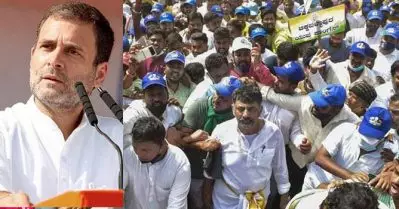 രാഹുലിന്റെ വിളിയെത്തി, പദയാത്ര പാതിവഴിയില്‍ നിര്‍ത്തി കോണ്‍ഗ്രസ് നേതാക്കള്‍