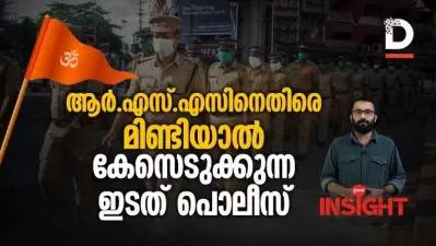 ആര്‍.എസ്.എസിനെതിരെ മിണ്ടിയാല്‍ കേസെടുക്കുന്ന ഇടത് പൊലീസ്