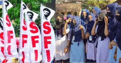 ഹിജാബ് ധരിക്കാനുള്ള അവകാശത്തെ എതിര്‍ക്കുന്നത്‌ മതേതരത്വത്തിനെതിരെന്ന് എസ്.എഫ്.ഐ; ഭരണഘടനാവിരുദ്ധമെന്നും അംഗീകരിക്കാനാവില്ലെന്നും പ്രസ്താവന