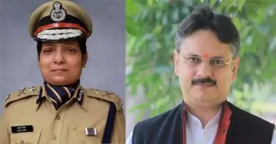 ഭര്‍ത്താവായ ബി.ജെ.പി സ്ഥാനാര്‍ത്ഥിക്ക് വേണ്ടി ഐ.ജി വോട്ടഭ്യര്‍ത്ഥിച്ചതായി പരാതി
