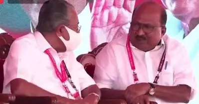 പാര്‍ട്ടി കോണ്‍ഗ്രസ് വേദിയില്‍ കെ.വി തോമസ്; കൈയടികളോടെ പ്രവര്‍ത്തകര്‍