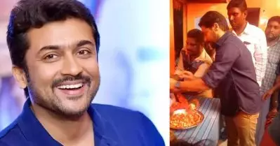 അപകടത്തില്‍ മരിച്ച ആരാധകന്റെ വീട്ടിലെത്തി സൂര്യ; ഭാര്യയ്ക്ക് ജോലിയും മകളുടെ പഠന ചെലവിനുള്ള സഹായവും നല്‍കും