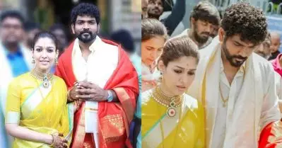 ക്ഷേത്രപരിസരത്ത് അനുവാദമുള്ള വഴിയിലൂടെ ചെരുപ്പണിഞ്ഞ് നയന്‍താര; പിന്നാലെ പ്രതിഷേധവുമായി ജനക്കൂട്ടം