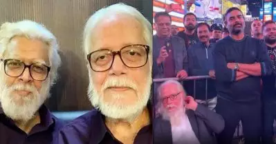 ടൈംസ് സ്‌ക്വയറില്‍ റോക്കട്രി ദി നമ്പി ഇഫക്ട്; മാധവനൊപ്പം ട്രെയ്‌ലര്‍ കണ്ട് നമ്പി നാരായണന്‍