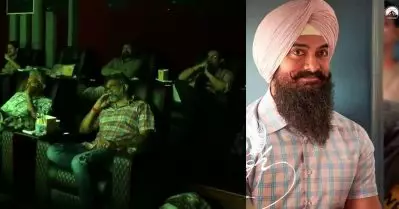 ആമിര്‍ഖാനൊപ്പമിരുന്ന് ലാല്‍ സിങ് ചദ്ദ കണ്ട് മെഗാസ്റ്റാര്‍, ഒപ്പം രാജമൗലിയും; വീഡിയോ പുറത്ത്