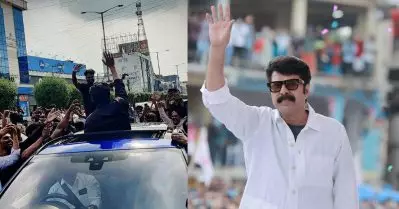 ക്രൗഡ് പുള്ളേഴ്‌സ് ഓഫ് മലയാളം; മമ്മൂട്ടിയേയും ദുല്‍ഖറിനേയും കാണാന്‍ ഒരേ ദിവസം തിക്കിത്തിരക്കി ഹരിപ്പാടും വിജയവാഡയും; ചിത്രങ്ങള്‍ വൈറല്‍