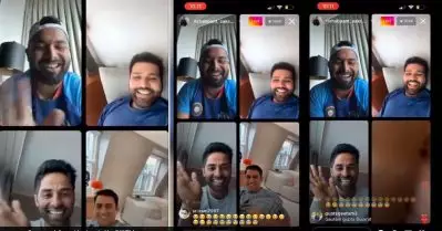 ധോണി വന്നൊരു പോക്ക്; പന്തിന്റെ ഇന്‍സ്റ്റഗ്രാം ലൈവില്‍ തലയുടെ കാമിയോ; വീഡിയോ