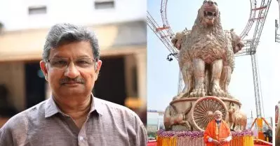 ഇത് അശോകസ്തംഭമല്ല, ഗോഡ്‌സേയെ ഓര്‍മ വരുന്നു; വിമര്‍ശനവുമായി അശോകന്‍ ചെരുവില്‍