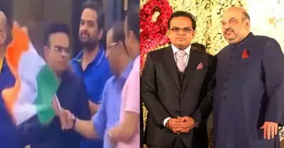 ദേശീയ പതാകയൊക്കെ സ്വാതന്ത്ര്യ ദിനത്തിന് മാത്രം, കൊണ്ടു പോടോ ഇപ്പോള്‍; ഇന്ത്യന്‍ ദേശീയ പതാക വാങ്ങാന്‍ കൂട്ടാക്കാതെ ജയ് ഷാ; വീഡിയോ