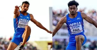 ട്രിപ്പിള്‍ ജംപില്‍ ഡബിളടിച്ച് മലയാളികള്‍; എല്‍ദോസ് പോളിന് സ്വര്‍ണം, അബ്ദുള്ള അബൂബക്കറിന് വെള്ളി