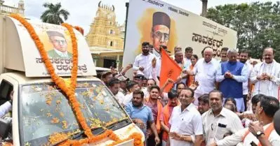 സിദ്ധരാമയ്യയുടെ ജന്മനാട്ടില്‍ സവര്‍ക്കര്‍ രഥ യാത്ര; ഉദ്ദേശം സവര്‍ക്കര്‍ മുന്നോട്ടുവെച്ച തത്വങ്ങളും മൂല്യങ്ങളും പ്രചരിപ്പിക്കുകയെന്ന് സംഘാടകര്‍