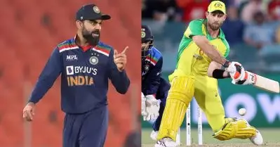 രണ്ടും കല്‍പിച്ച് തന്നെ; മാക്‌സ്‌വെല്ലിനെ അനുകരിച്ച് വിരാട്