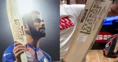 പുതിയ ഗോള്‍ഡന്‍ ബാറ്റ് ഉപയോഗിച്ച് വിരാട് റണ്ണടിച്ചു കൂട്ടിയാല്‍ വിലക്കിന് വരെ സാധ്യതയുണ്ട്; അല്ലാ അങ്ങനെ സംഭവിച്ച ചരിത്രം ഉണ്ടേ…
