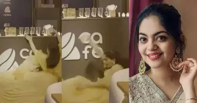 ‘പാവാടയില്‍ കുടുങ്ങി രാജകീയമായി തന്നെ വീണു’; ഷൂട്ടിനിടെ തെന്നിവീഴുന്ന ദൃശ്യം പങ്കുവെച്ച് അഹാന